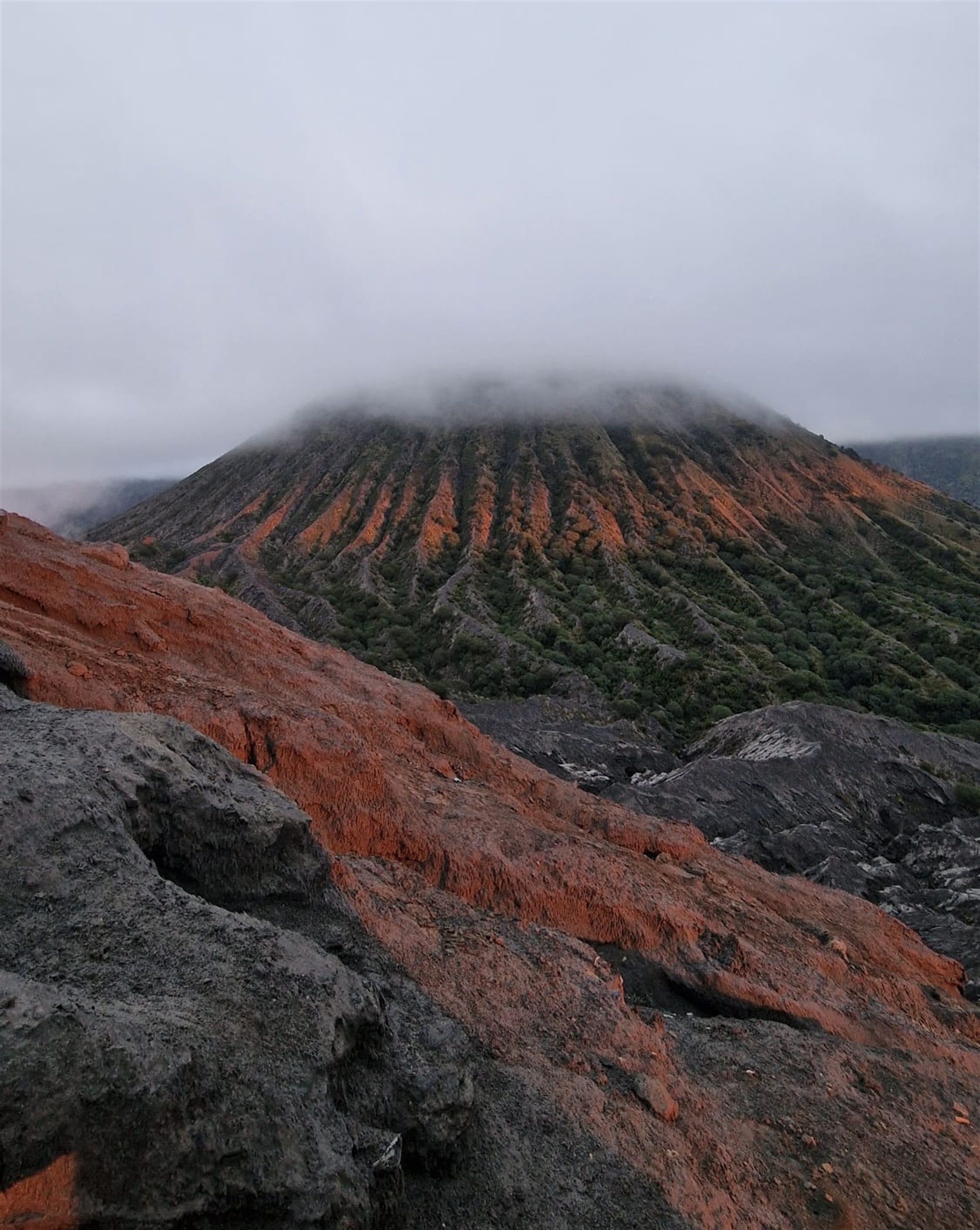 Krater van de Bromo op Java