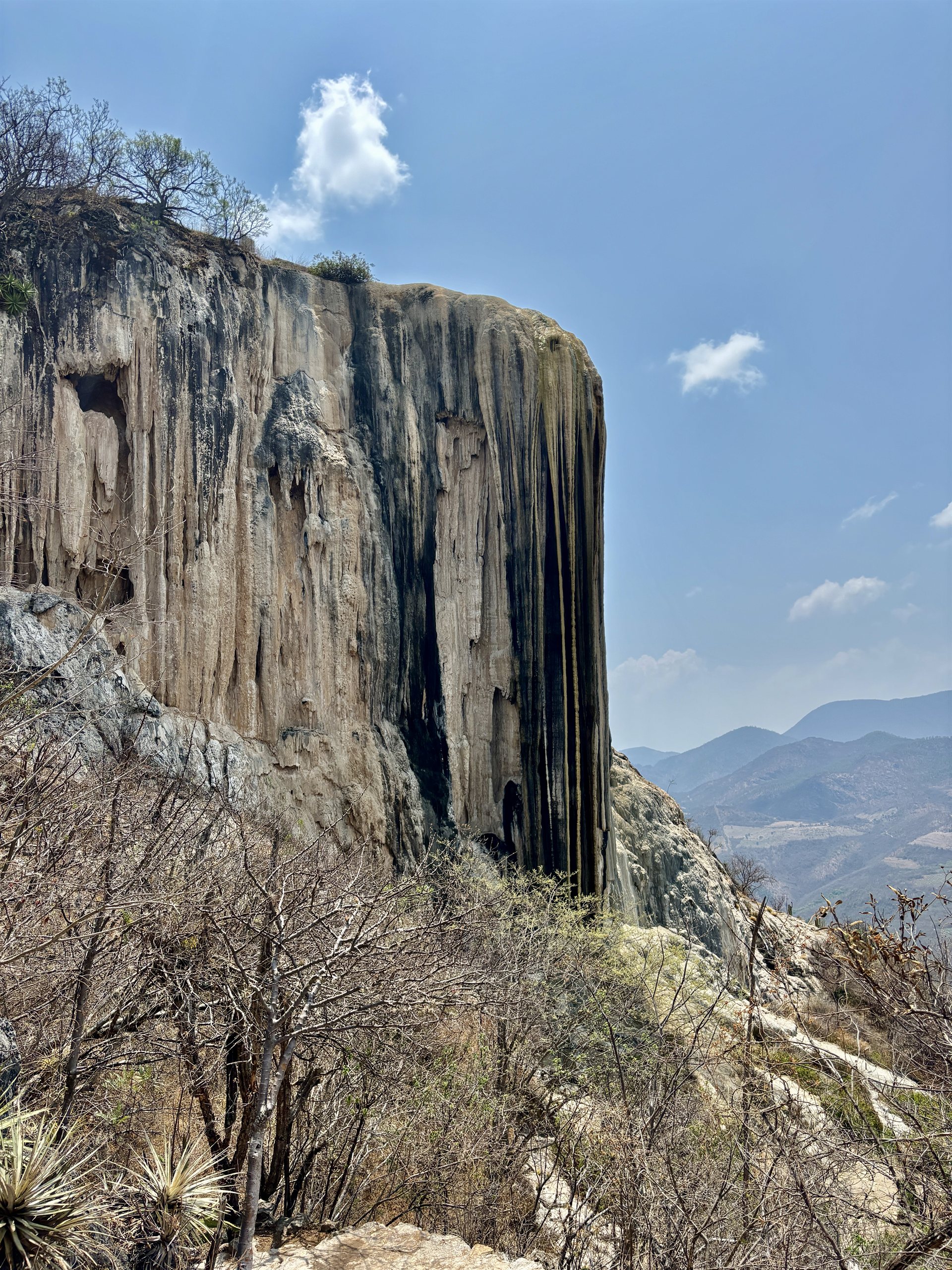 Verkalkte rotsformaties bij Hierve el Agua