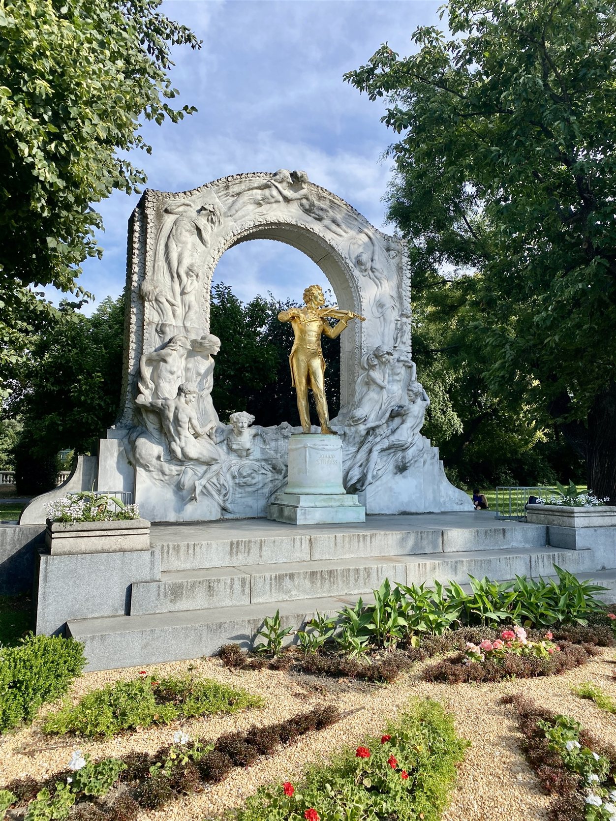 Standbeeld van Johann Strauss in het Stadtpark, Wenen