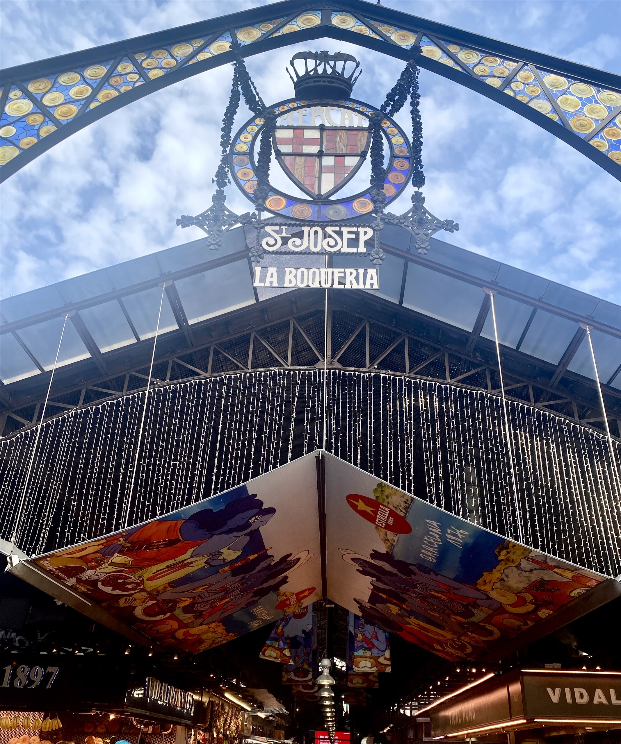 Ingang van Mercat de Sant Josep de la Boqueria, Barcelona