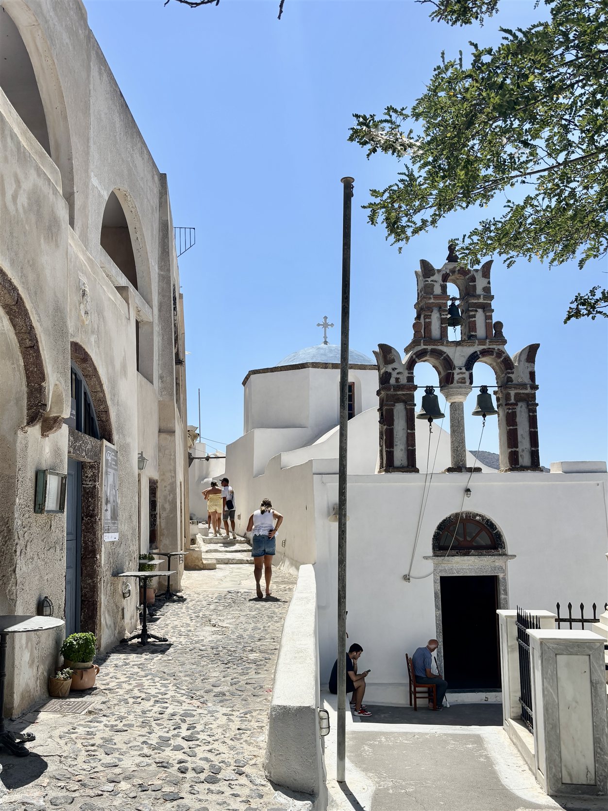 Kerk in Megalochori, Santorini