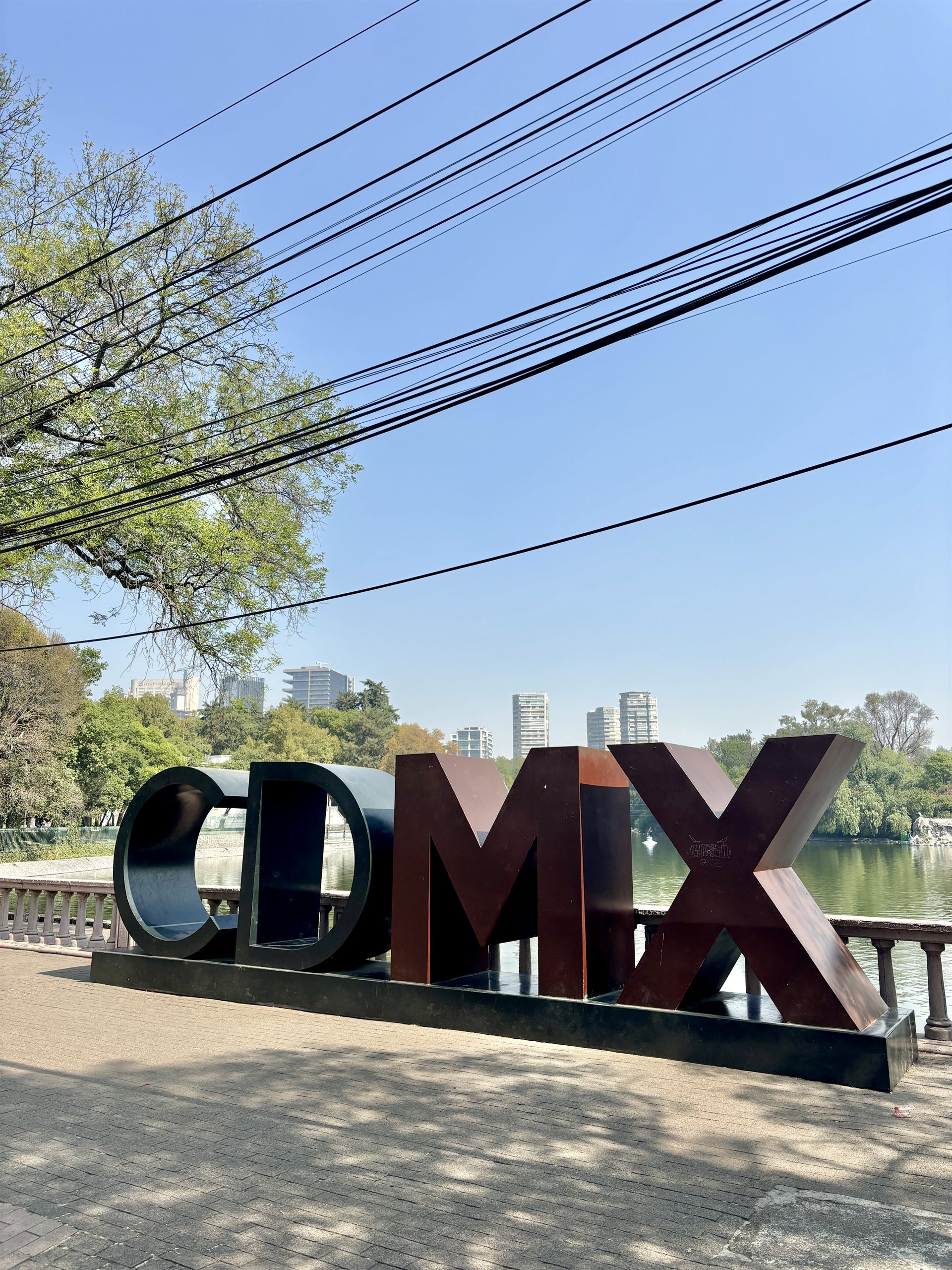 CDMX-bord bij Bosque de Chapultepec, Mexico-Stad