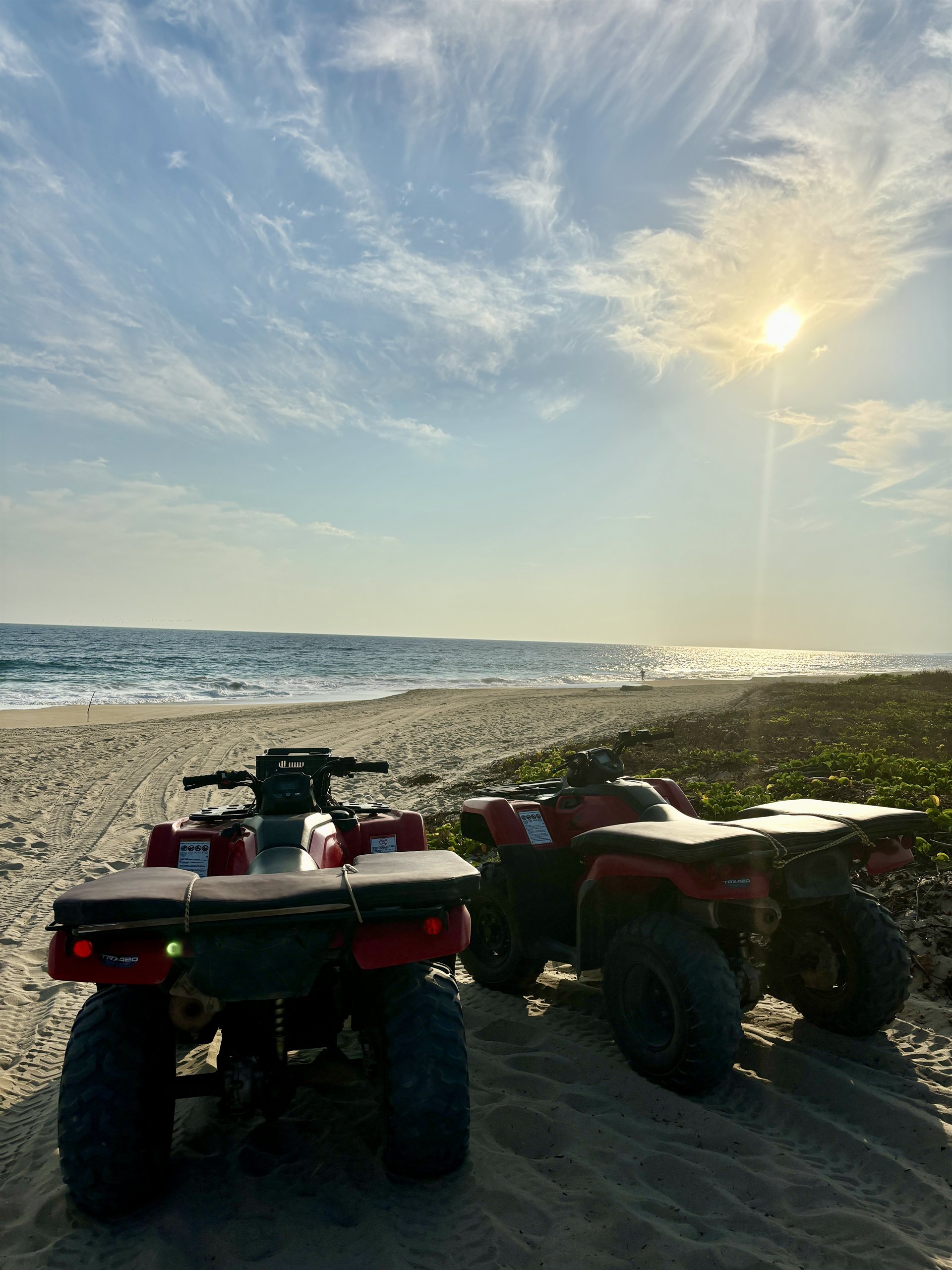 Quadtocht over het strand bij Puerto Escondido