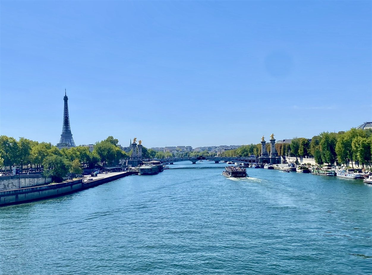 De Seine met de Pont Alexandre III en de Eiffeltoren
