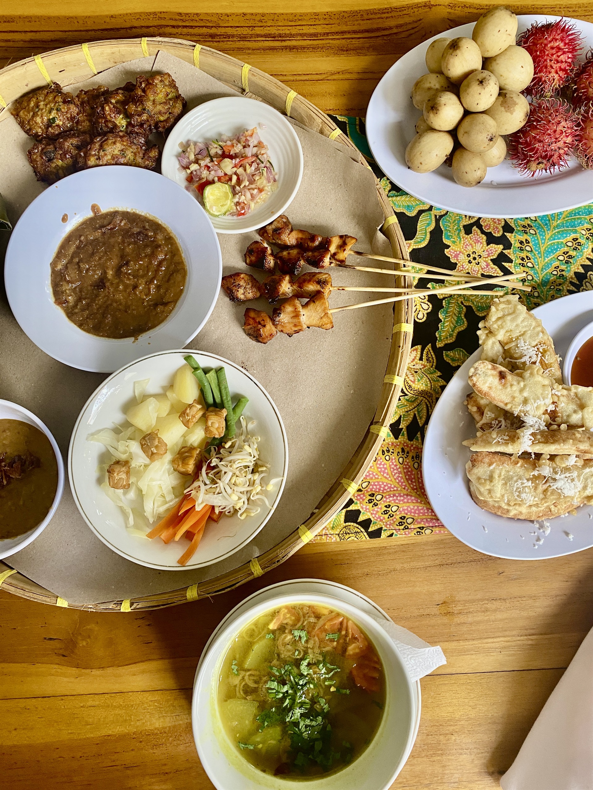 Lokale maaltijd bij Ubud