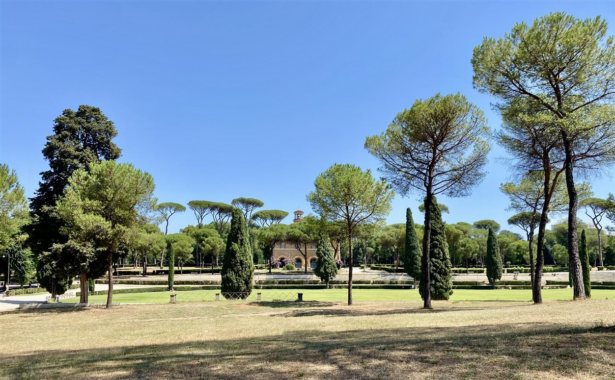 Villa Borghese park in Rome